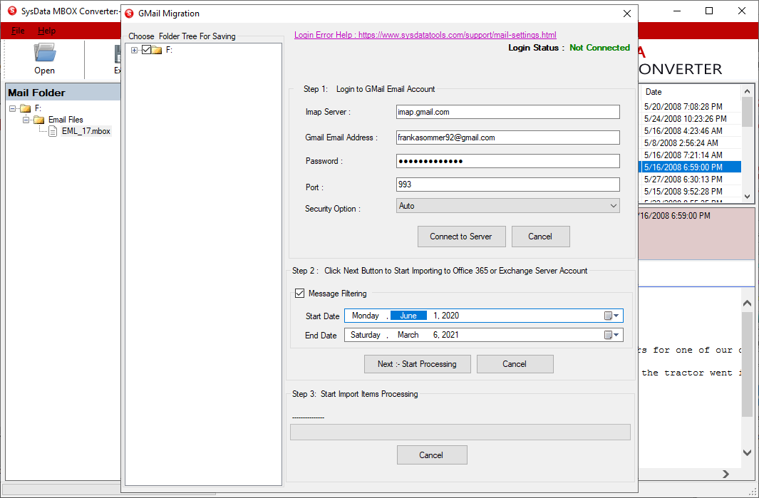 SysData MBOX Converter