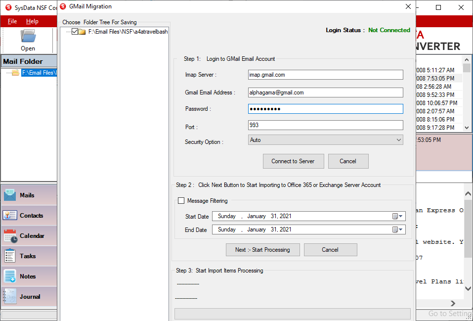 SysData NSF Converter